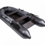 Надувная лодка Таймень NX 2850 слань-книжка киль графит/черный