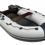 Надувная лодк Ривьера Компакт 3600 НДНД комби светло-серый/черный