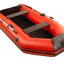 Надувная лодка Аква 2800 Слань-книжка киль красный/черный