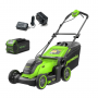 Газонокосилка аккумуляторная GreenWorks GD40LM411K4 (2521007UB)