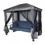 Качели-шатер МебельСад Сиеста Премиум с4250 (джинс)