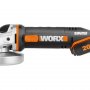 Угловая шлифмашина аккумуляторная Worx WX800