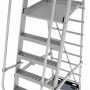 Передвижная алюминиевая складная лестница с площадкой профессиональная Новая высота 9 ступеней 3540109