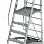 Передвижная алюминиевая складная лестница с площадкой профессиональная Новая высота 6 ступеней 3540106