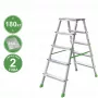 Стремянка алюминиевая двухсторонняя с увеличенной площадкой Новая Высота 5 ступеней 2120205