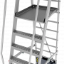 Передвижная алюминиевая складная лестница с площадкой профессиональная Новая высота 8 ступеней 3540108