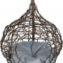Кресло подвесное BiGarden кокон из искусственного ротанга (коричневый)