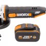 Угловая шлифмашина аккумуляторная Worx WX803