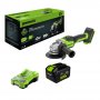 Аккумуляторная угловая шлифмашина Greenworks GD24AG (3200207CUH)