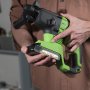 Перфоратор аккумуляторный GreenWorks GD24SDS2K4 (3803007UB)