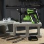 Перфоратор аккумуляторный GreenWorks GD24SDS2K4 (3803007UB)