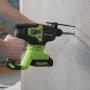 Перфоратор аккумуляторный GreenWorks GD24SDS2K4 (3803007UB)