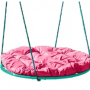 Качели подвесные M-Group Гнездо 1.2м (розовая подушка)