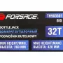 Домкрат бутылочный двухскоростной с манометром Forsage F-TH903501 BIG