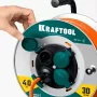 Удлинитель силовой на стальной катушке Kraftool EXPERT (55089-30)