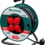 Удлинитель на катушке Kraftool 50м (55084-50)