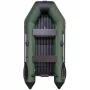 Надувная лодка Аква 2800 НДНД зеленыйчерный