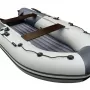 Надувная лодка Ривьера Компакт 3600 НДНД светло-серый/графит