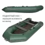 Надувная лодка Фрегат 300 ЕК с килем зеленый