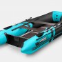 Надувная лодка Gladiator B370 черно-бирюзовый