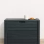 Сундук Prosperplast Woodebox 140л антрацитовый