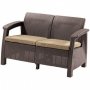 Скамья двухместная Keter Corfu Love Seat (коричневый)