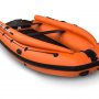 Лодка надувная моторная Solar-470 Super Jet Tunnel с фальшбортом оранжевый