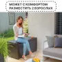Сундук Keter Springwood Storage Box 305L коричневый