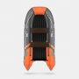 Надувная лодка Gladiator E380S оранжево/темно-серый