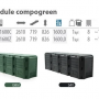 Компостер Prosperplast Module Compogreen 1600л (черный)