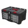 Ящик для инструмента Keter Stack'N'Roll 3 Organizers Set (черный/красный)