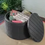 Сундук садовый пластиковый Keter CIRCA RATTAN BOX (графит)