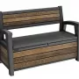 Скамейка садовая пластиковая Keter Deco Bench (ореховый)