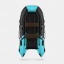 Надувная лодка Gladiator E380S черно-бирюзовый