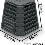 Компостер Prosperplast Evogreen Vario 450L (черный)