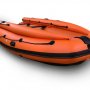 Лодка надувная моторная Solar-420 Strela Jet tunnel с фальшбортом оранжевый