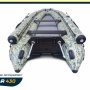 Лодка надувная моторная Solar-430 Super Jet Tunnel Expedition пиксель