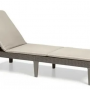 Шезлонг Keter Jaipur с матрацем (капучино)