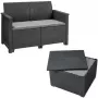 Комплект мебели Keter Elodie 2 seater графит