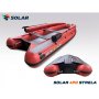Лодка надувная моторная Solar-490 Strela Jet Tunnel с фальшбортом красный