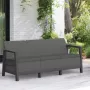 Диван садовый Keter Scandi Linea 3s sofa графит
