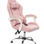 Вибромассажное кресло Calviano Nero pink plush