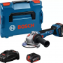 Машина шлифовальная угловая Bosch GWS 18V-11 S Professional (06019N4002) (с 2-мя АКБ, кейс)