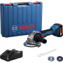 Машина шлифовальная угловая Bosch GWS 18V-8 Professional (06019N9021) (с 1-м АКБ, кейс)