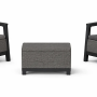 Набор садовой мебели Keter Scandi Linea Balcony (графит)