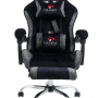 Массажное кресло Calviano Asti Ultimato (Black-Grey fabric)