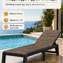 Шезлонг Keter Porto SL (орех/графит)