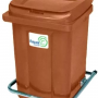 Контейнер для мусора Razak Plast с педалью 60 л (коричневый)
