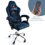 Вибромассажное кресло Calviano Nero blue plush