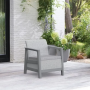 Комплект кресел садовых Keter Scandi Linea chair 2x (светло-серый)